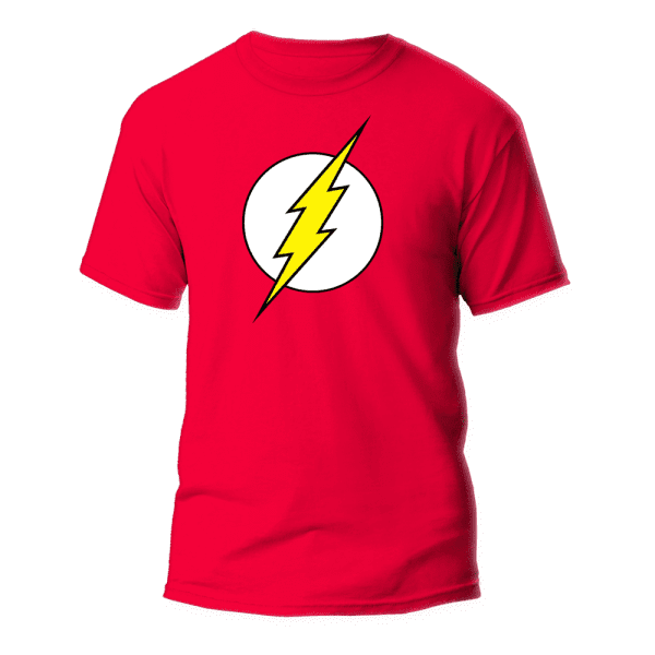 camiseta estampada logo flash